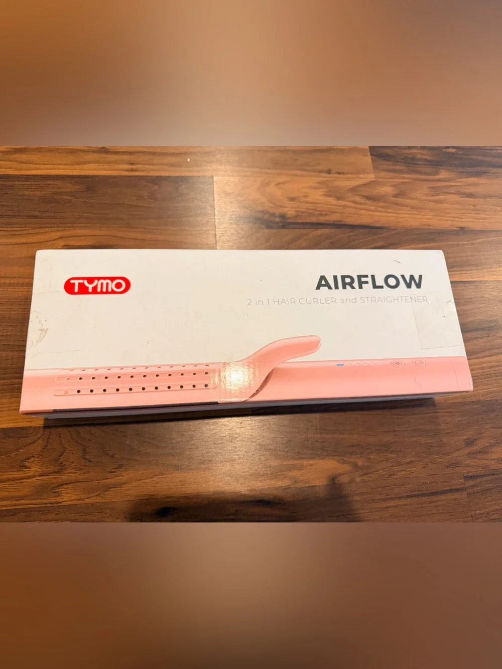 TYMO Airflow 2-in-1 Pink Hair Curler & Straightener